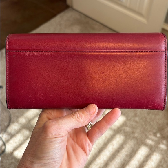 Furla Three-Tone Red, Black, and White Wallet - Picture 6 of 11